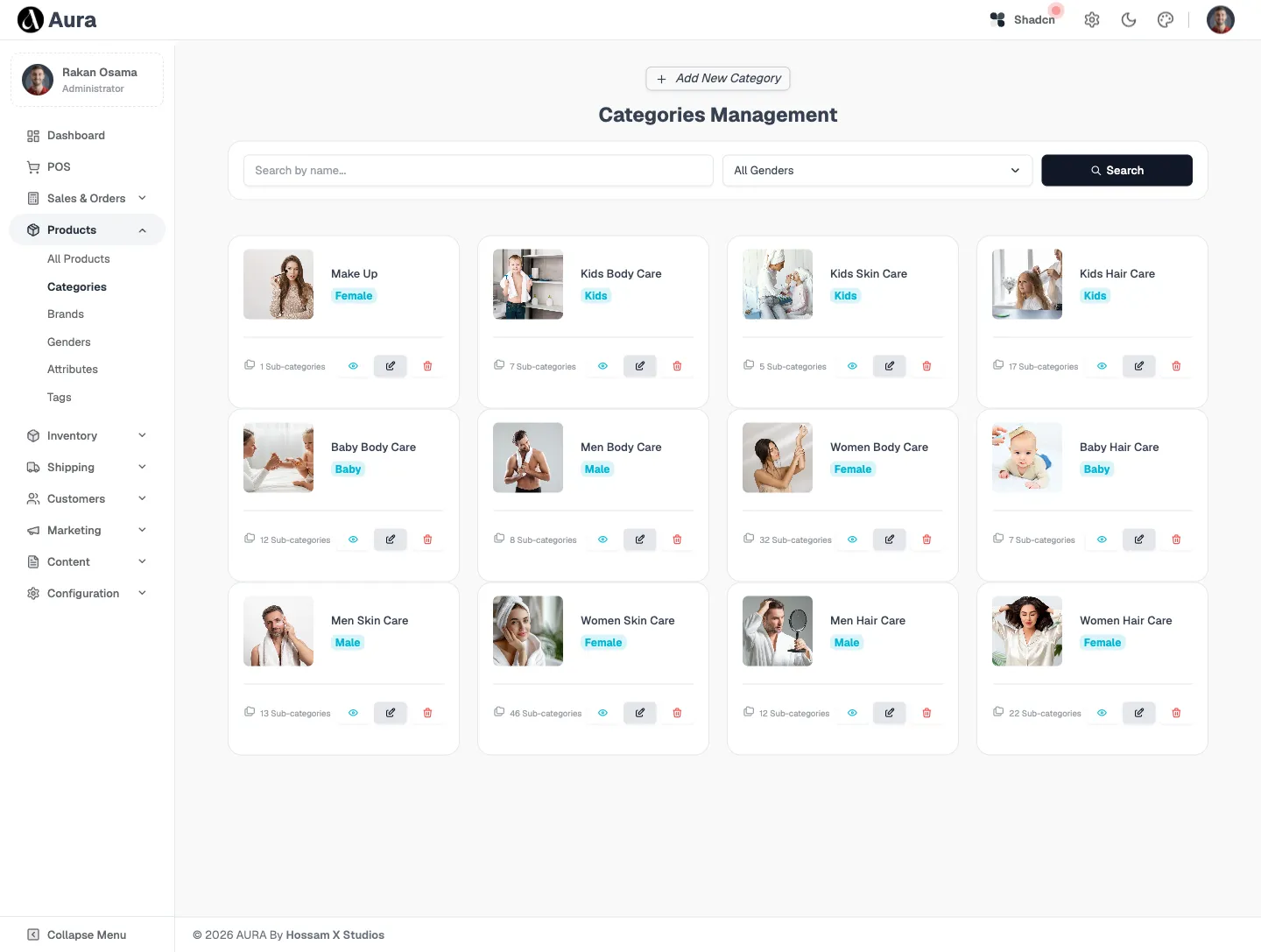 Categories &amp; Brands