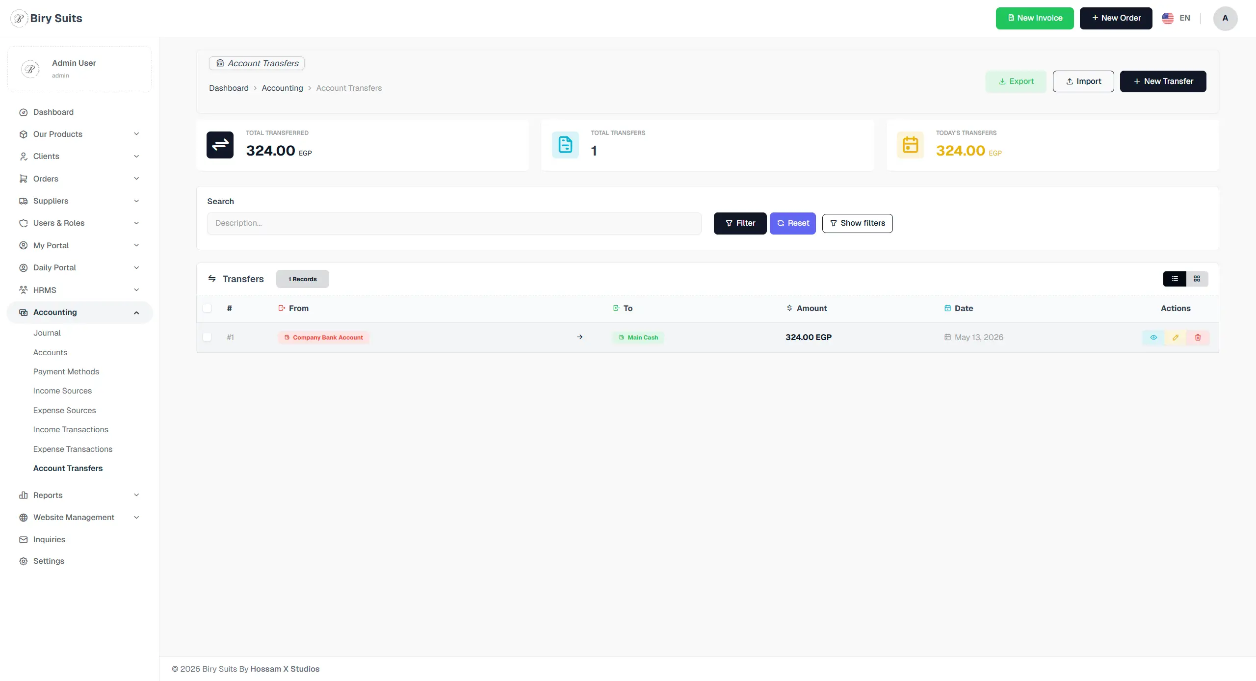 Account Transfers