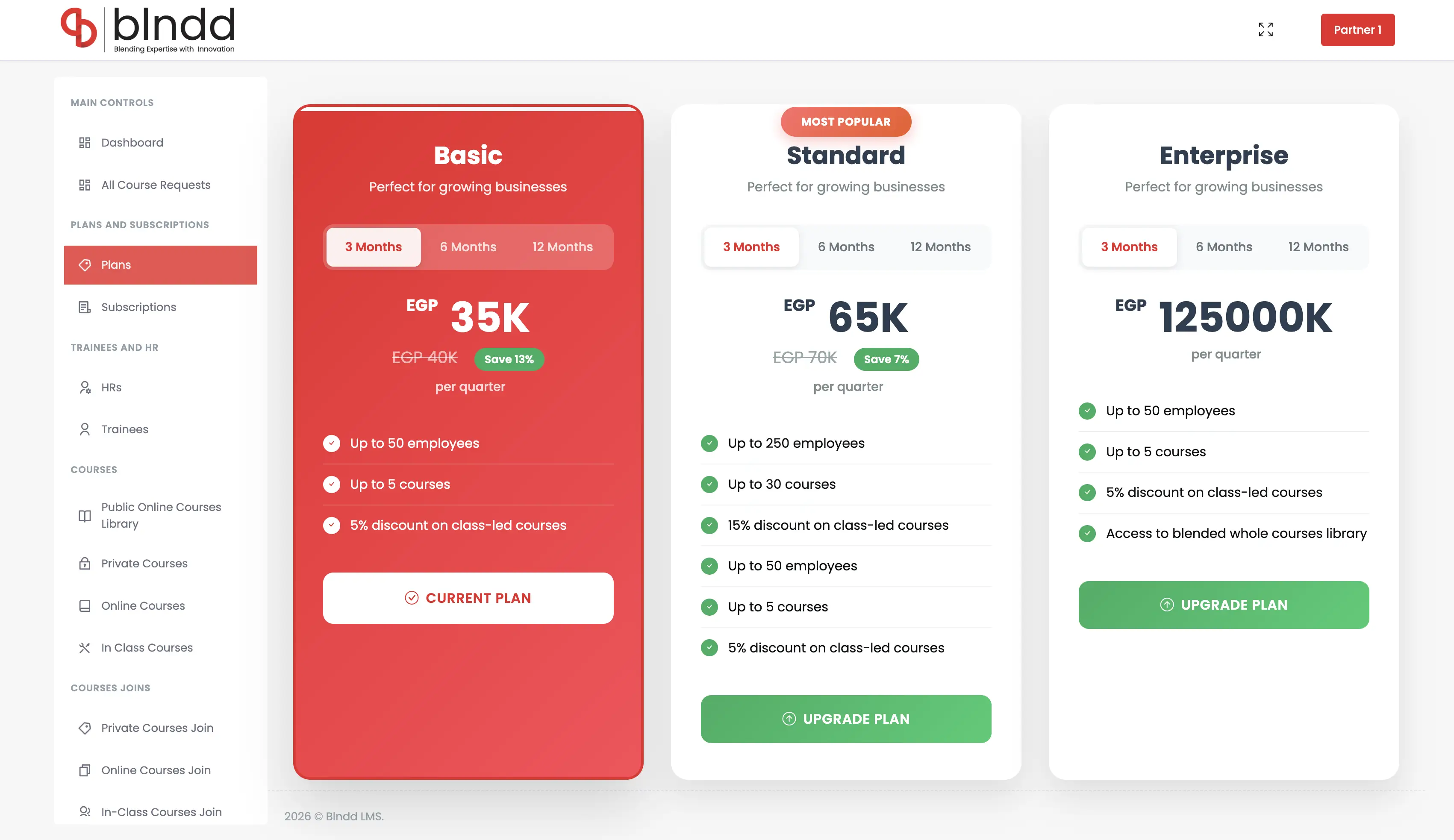 User Plans
