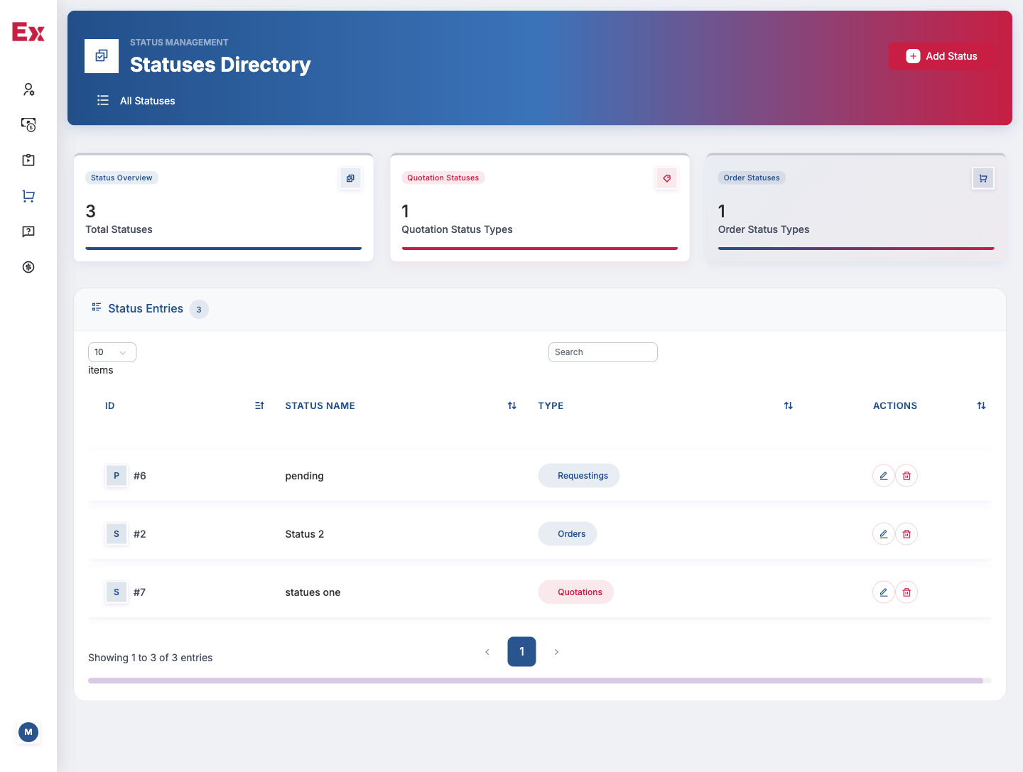 Order Status