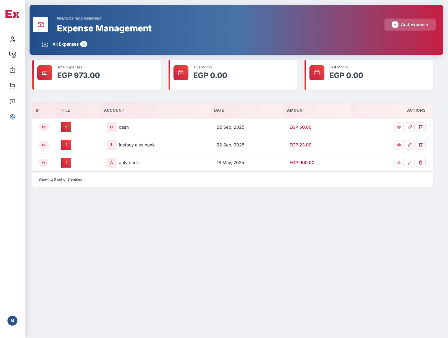 Expense Sources