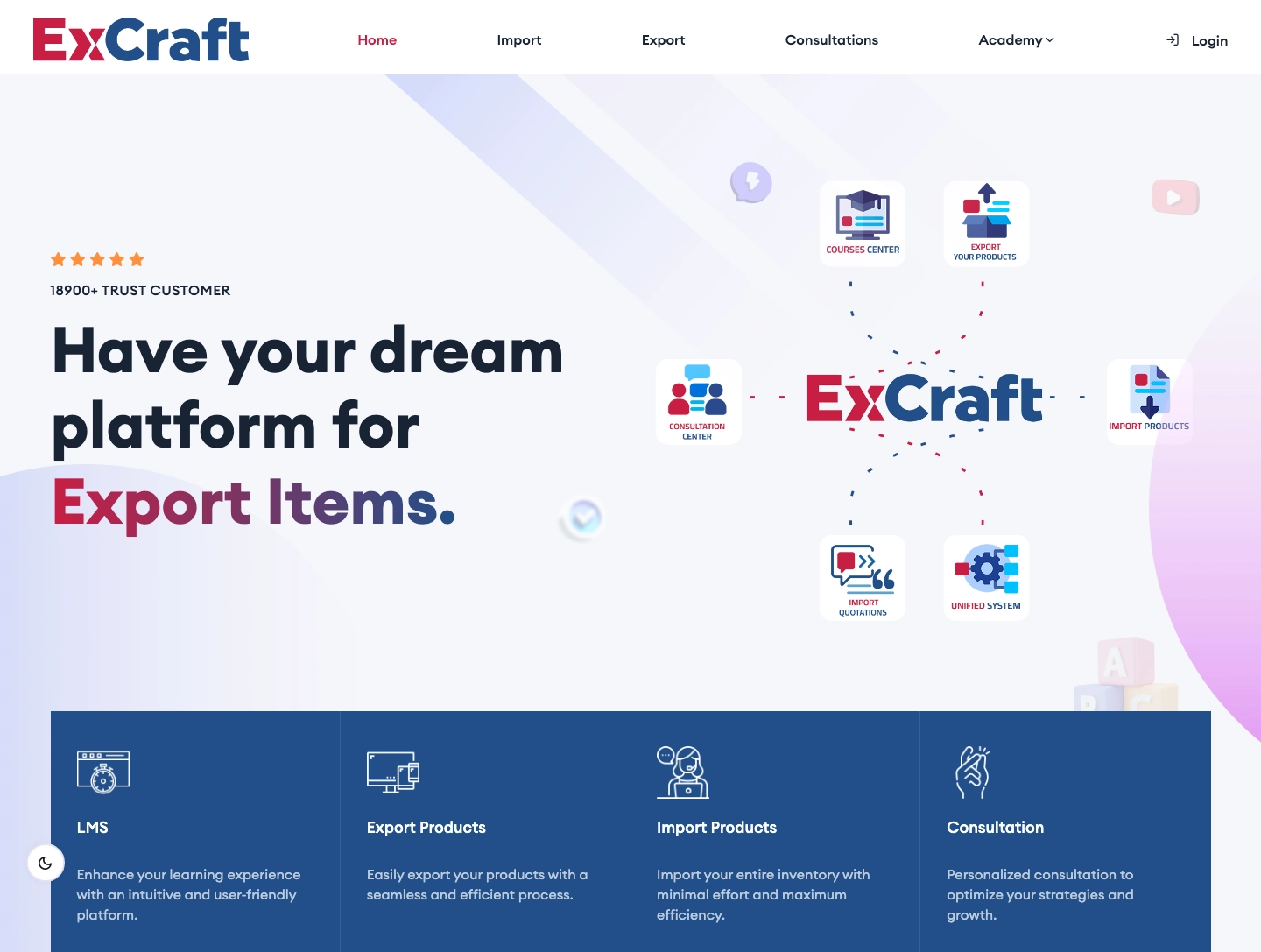 ExCraft &mdash; Export &amp; Import Platform