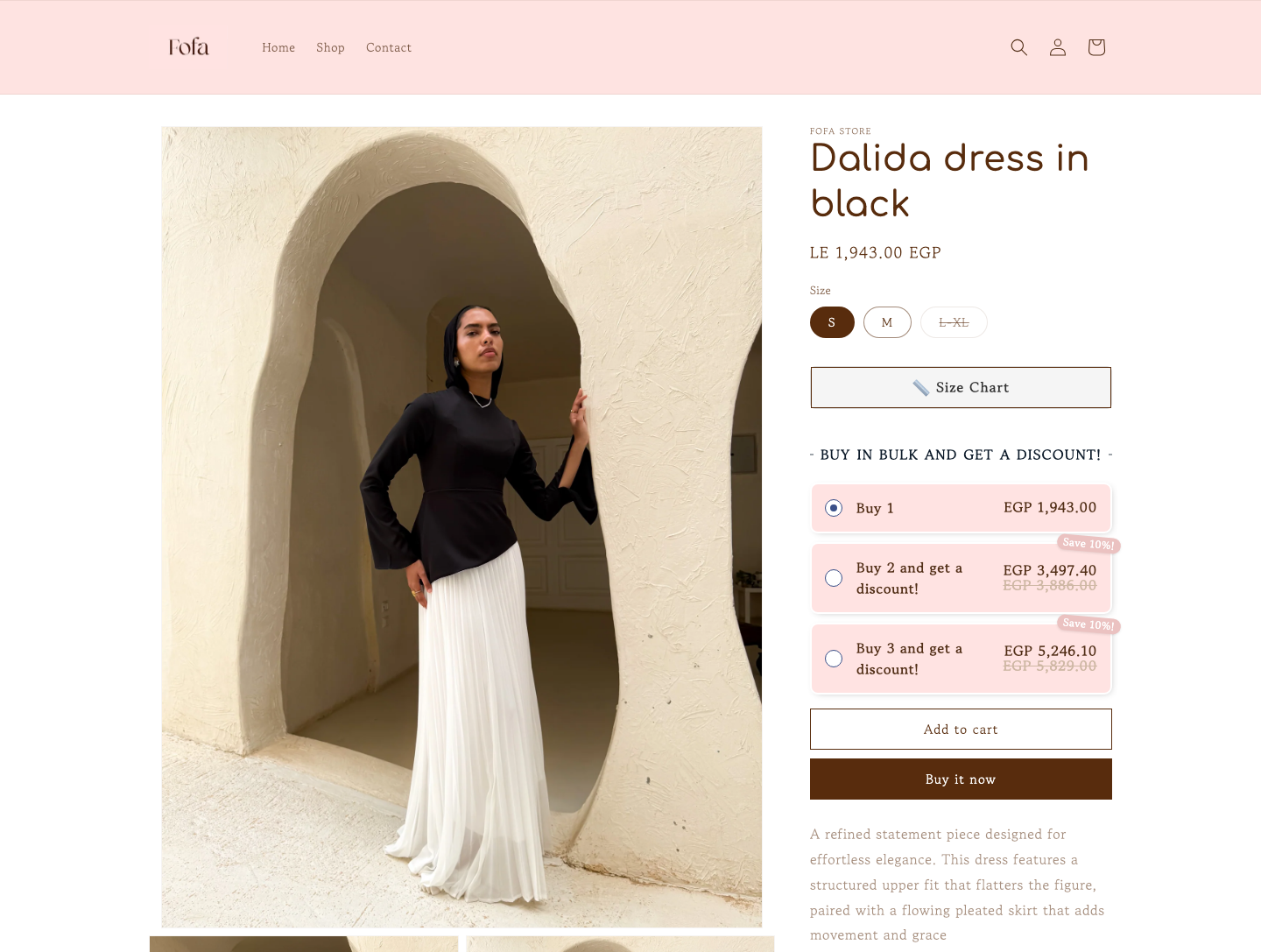 Fofa Store Dalida Dress