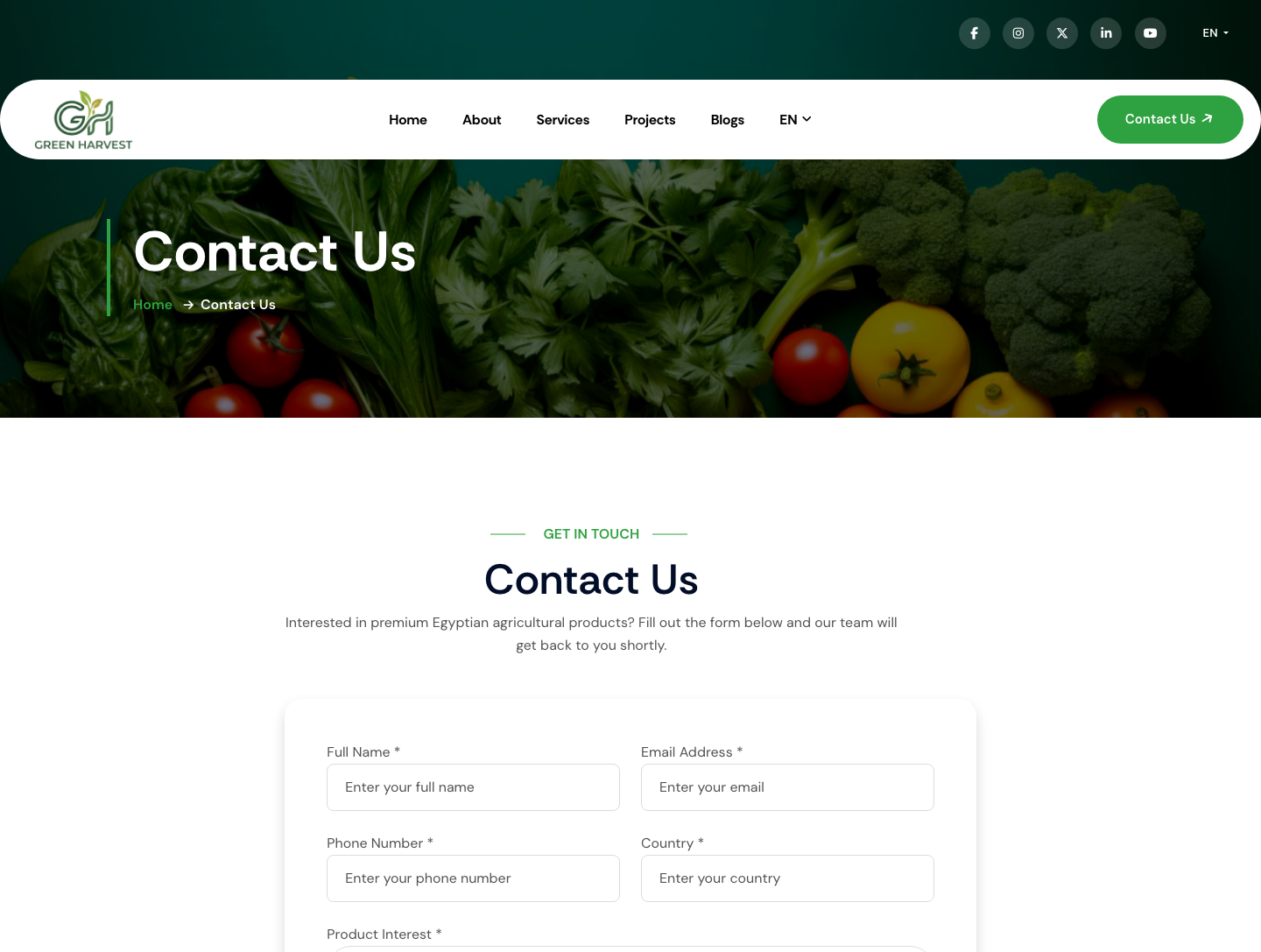 Contact Us page