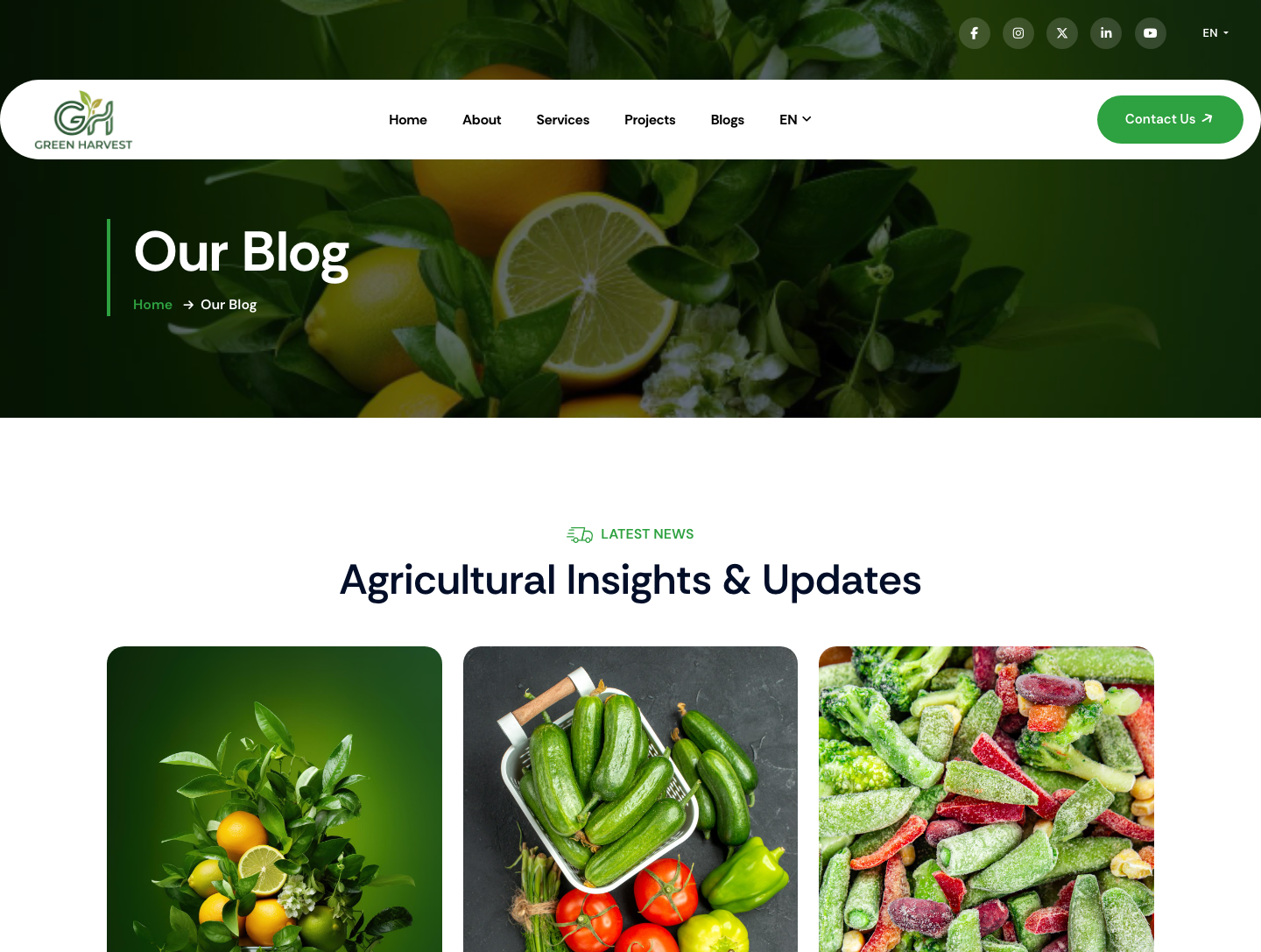 Our Blog page