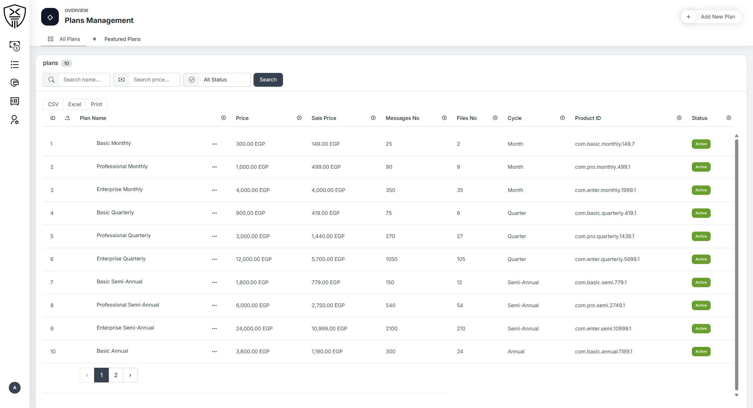 Subscriptions, credits and payments connected